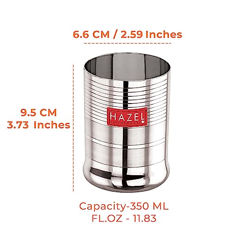 Image 4 of HAZEL Stainless Steel Glasses 350 ML