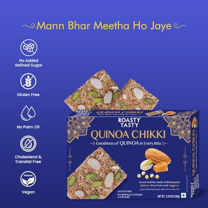 Image 6 of Roasty Tasty Quinoa Bites - Quinoa Puff Bars Pack of 1 150g