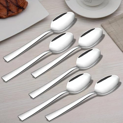 Image 1 of Default Title for the product Parage 6 Pieces Stainless Steel Spoons Set, Dinner Spoon Length 16cm
