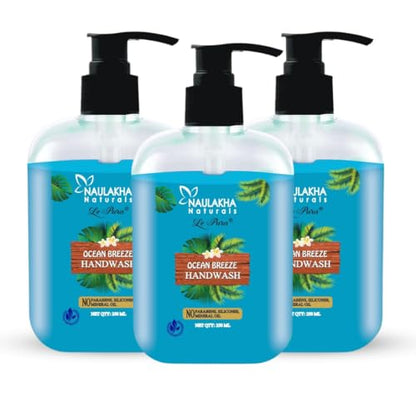 Image 1 of Pack of 1 for the product Naulakha Naturals Ocean Breeze Handwash 250ml pack of 3