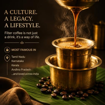 Image 2 of EVORA Greens Signature 100gm Filter Coffee Powder | Coffee with Arabica & Robusta Blend - Medium Roast | Make 50 Cups
