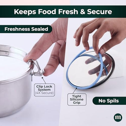 Image 14 of MARU Steel Leakproof Tiffin/Lunch Box