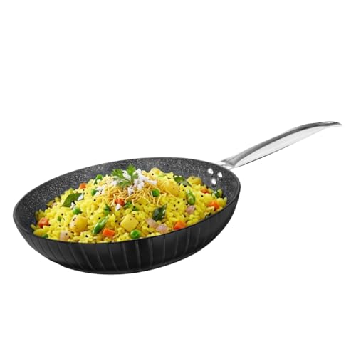 Image 1 of Default Title for the product Prestige Durastone Hard Anodised Non-Stick Fry Pan 24 cm, 1.9 Litre