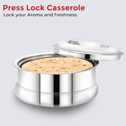 Image 6 of AVIAS Ruby Press Type Insulated Stainless Steel Casserole/Hot Pot, 1500ml