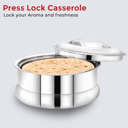 Image 7 of AVIAS Ruby Press Type Insulated Stainless Steel Casserole 2000ml