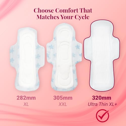 Image 4 of Niine Naturally Soft Ultra Thin XL+ Sanitary Napkins |320mm Long|Cottony Soft Control Rashes|Long Lasting protection |Suitable for Heavy Flow with Free Biodegradable Disposal Bags (Pack of 1) 30 Pads