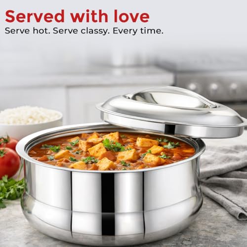Image 6 of AVIAS Ruby Press Type Insulated Stainless Steel Casserole 2000ml