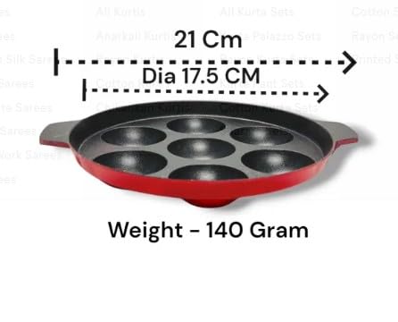 Image 2 of Generic Non-Stick Appam Patra 7 Cavity Appe Pan 21 cm