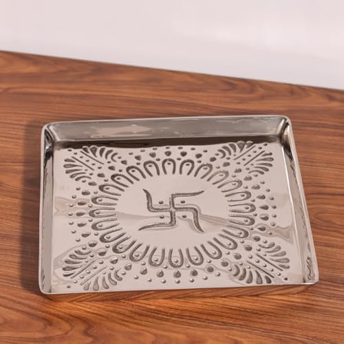 Image 4 of ALCU Pooja Thali for Diwali & Navratri (Silver)