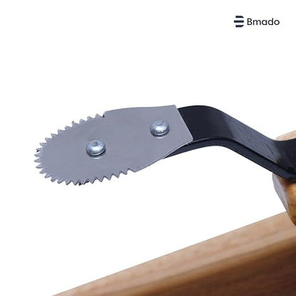 Image 4 of Bmado Traditional Polished Teak Table Top Coconut Scraper Chirava Grater Thengai Thuruvi 1000g