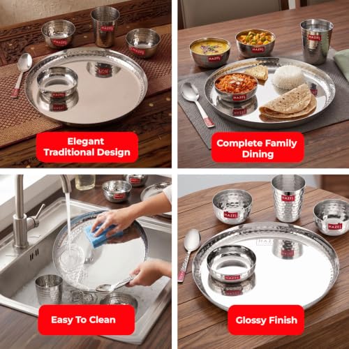 Image 22 of HAZEL Stainless Steel Dinner Set