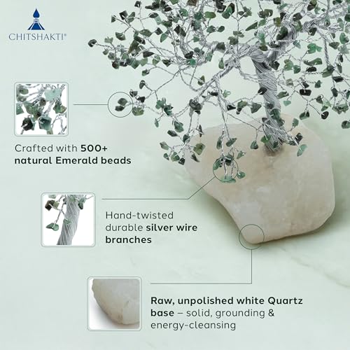 Image 6 of Chitshakti Emerald Crystal Tree – 500 Beads