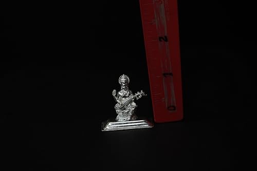 Image 4 of Dista Silvers Saraswathi Devi Idol 11.98 Grams