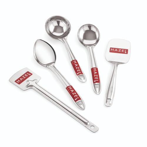 Image 1 of Default Title for the product HAZEL Stainless Steel Kitchen Tools - Set of 5