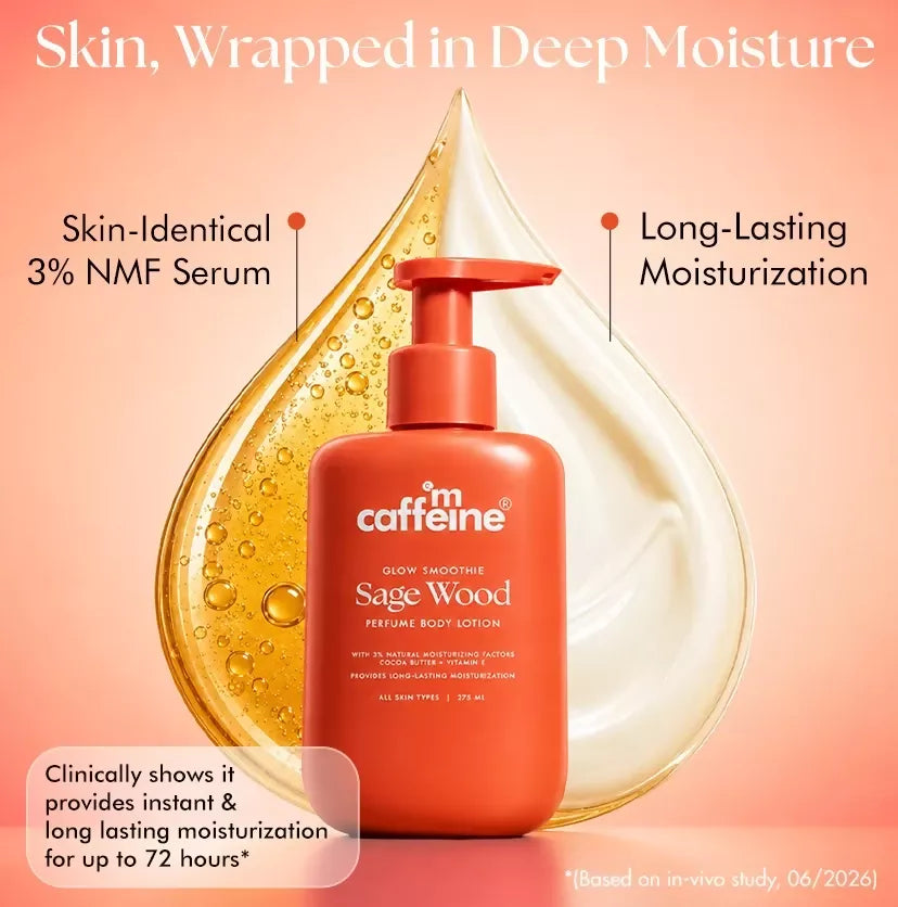 Image 7 of mCaffeine Glow Smoothie Sage Wood Perfume Body Lotion
