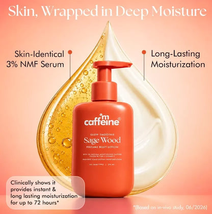 Image 7 of mCaffeine Glow Smoothie Sage Wood Perfume Body Lotion