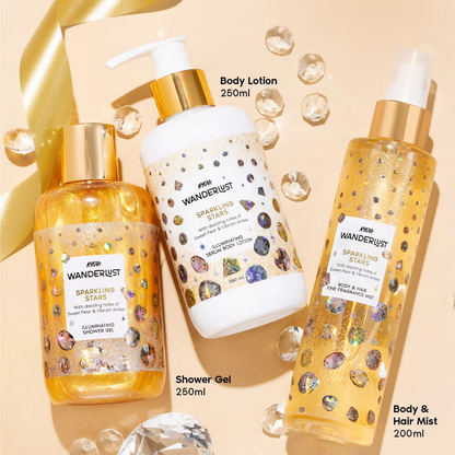 Image 3 of Wanderlust Sparkling Stars Set for Women - Shower Gel, Lotion, Mist