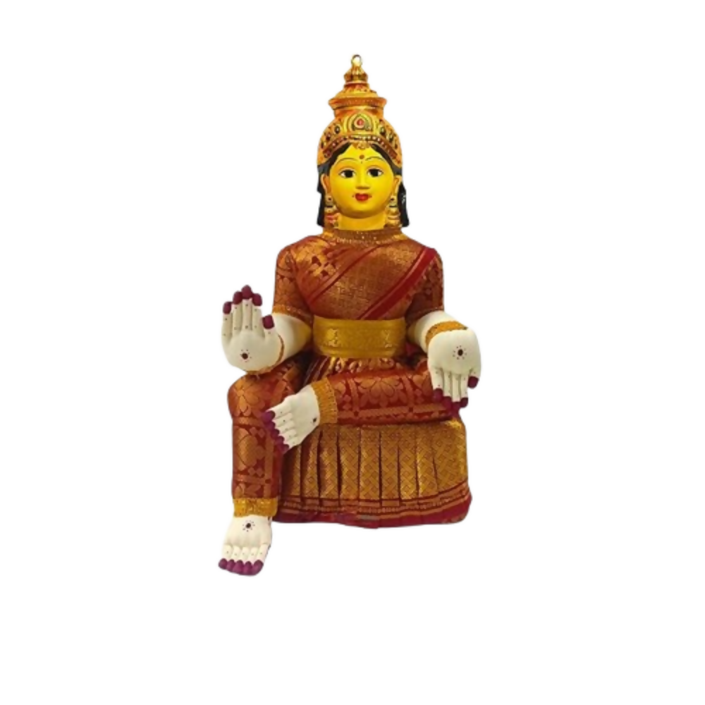 Image 2 of SRI YAGNAA Metal Varalakshmi Doll With Face - Multicolor