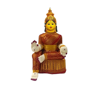 Image 2 of SRI YAGNAA Metal Varalakshmi Doll With Face - Multicolor