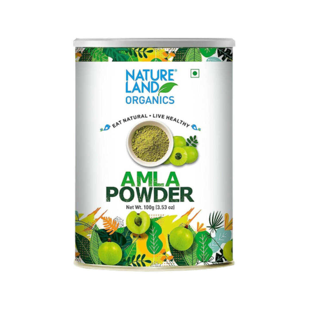 Image 1 of 100 gm for the product Nature Land Organics Amla Powder