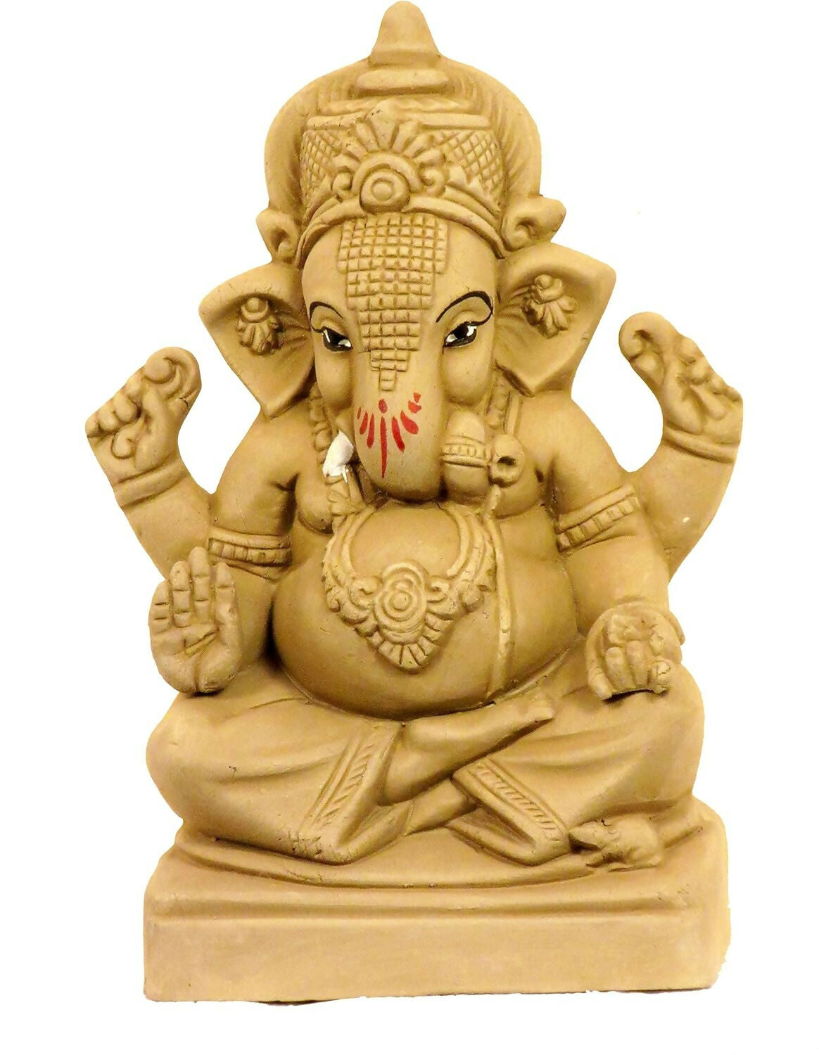 Image 1 of Default Title for the product Eco Friendly Clay Ganesh murti for Ganesh Chaturthi -7.4 Inch