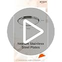 Image 2 of neelam SBCT012P Stainless Steel Buffet Plate Set of 4