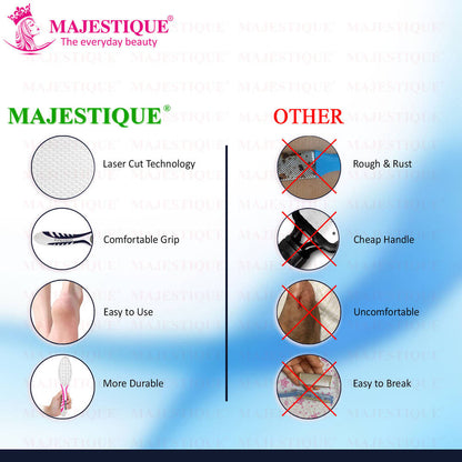 Image 5 of Majestique Foot File with Handle - Professional Pedicure for Callus Removal - Color May Vary