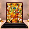 Image 1 of Default Title for the product Ram Darbar Wooden Idol for Pooja Room 4x5 Inch HD Printed Faith Inspired Decor