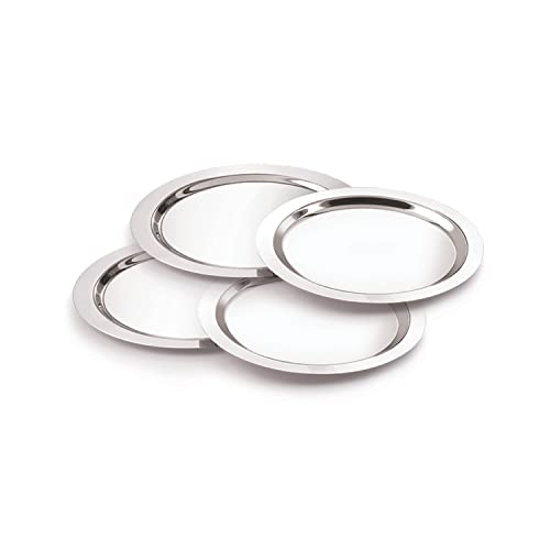 Image 1 of Default Title for the product neelam Stainless Steel Tope Cover Set, 17.5 cm, Set of 4