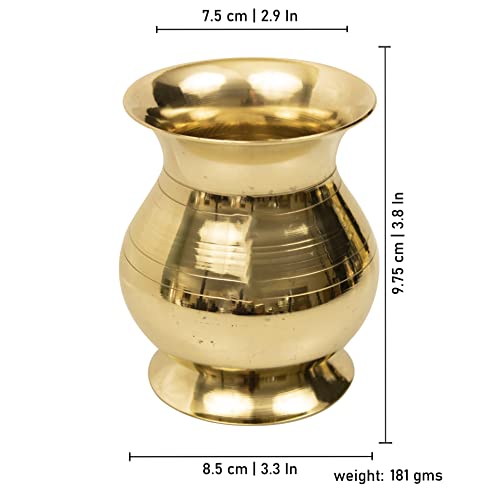 Image 6 of Spillbox Traditional Brass Lota Kalash