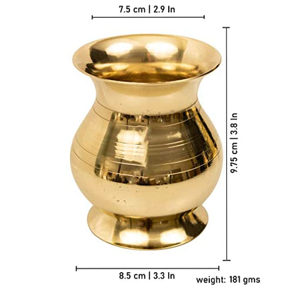 Image 6 of Spillbox Traditional Brass Lota Kalash