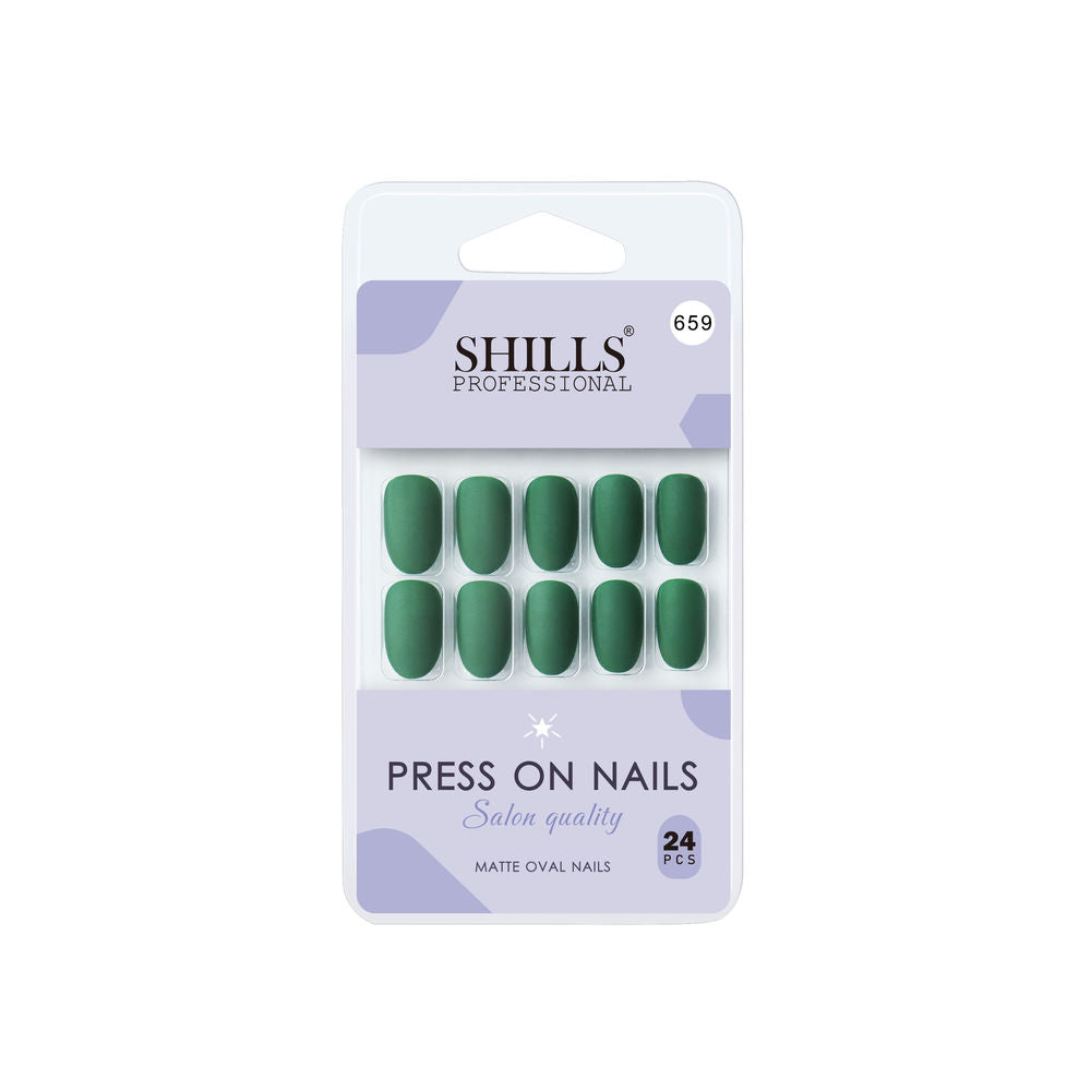 Image 1 of Pack of 1 for the product Shills Professional Reusable Press On Nails Oval - SPN659