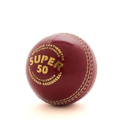 Image 5 of SG Cricket Ball Super 50 Red, Alum Tanned Leather, 200mm