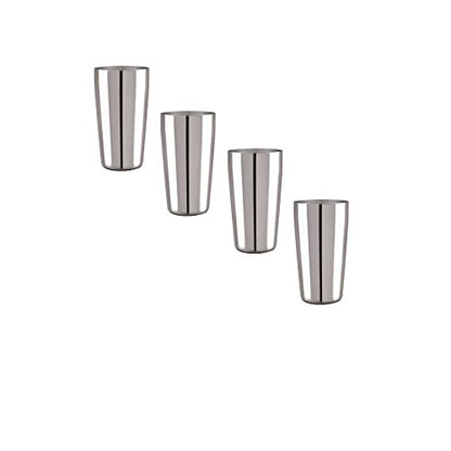 Image 2 of neelam Stainless Steel 8, 22 Gauge PRM Lassi Glass Set of 4, 500 ml