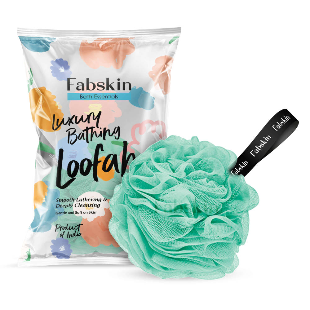 Image 1 of 1 Pc / Pack of 1 for the product Fabskin Luxury Bathing Round Loofah Bath Sponge - Green