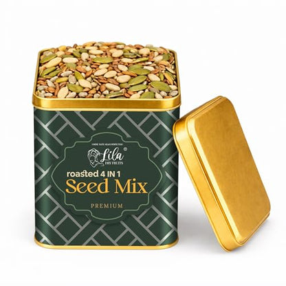 Image 3 of LILA DRY FRUITS 4 in 1 Roasted Seeds Mix Pumpkin Sunflower Watermelon Flax 275 gram