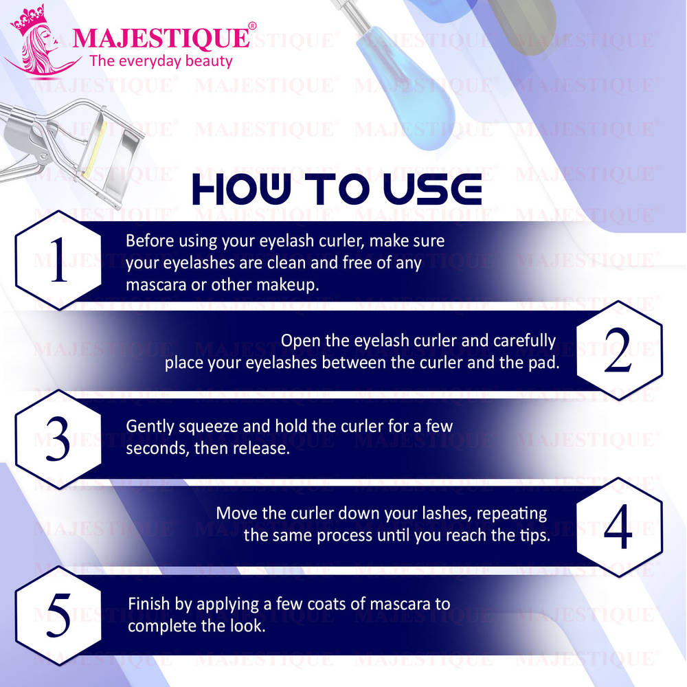 Image 3 of Majestique Silicone Eyelash Curler For Dramatic Long Lasting Seamless Curls