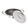 Image 1 of Default Title for the product BERGNER Hitech-Peek Triply Stainless Steel Kadai with Steel Lid, 20 cm, Non Stick Performance Coating