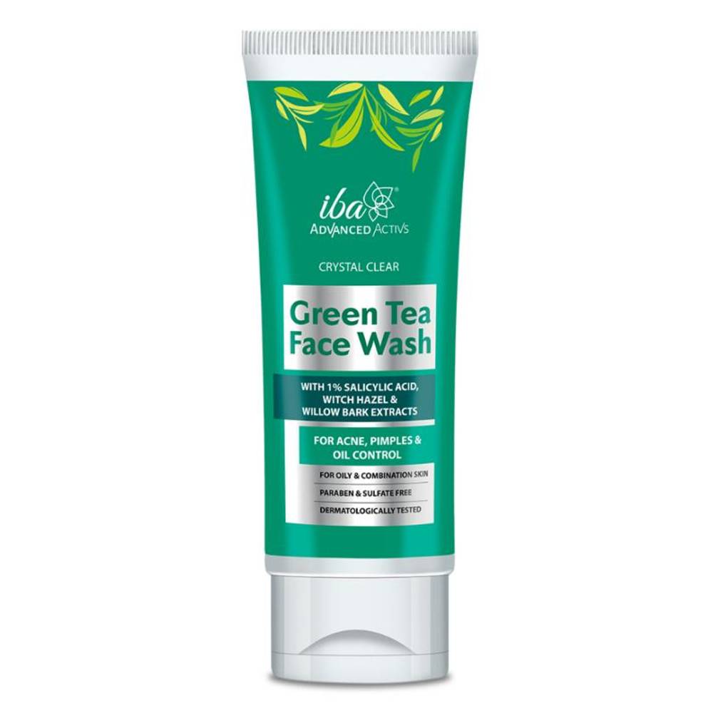 Image 1 of 100ml for the product Iba Advanced Activs Crystal Clear Green Tea Face Wash