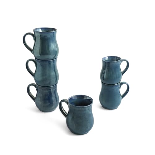 Image 2 of ExclusiveLane Belly Pot Ceramic Coffee Mugs Set of 6 300 ml