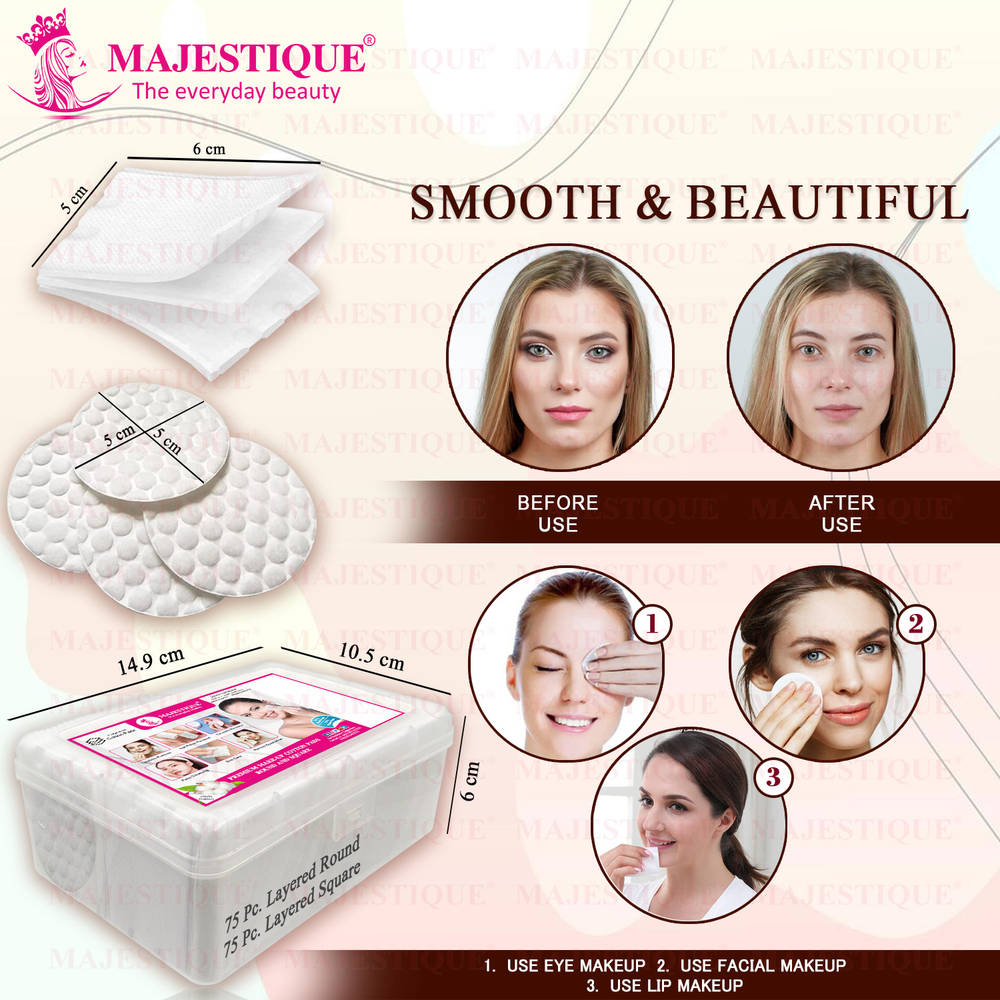 Image 2 of Majestique Premium Make-Up Removal Cotton Pads