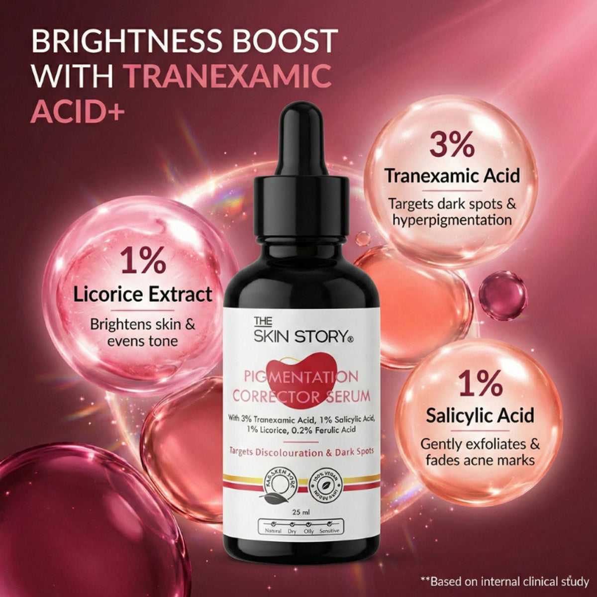 Image 3 of The Skin Story Anti Pigmentation Face Serum For Brighter Skin, Dark Spots, Niacinamide Alpha Arbutin