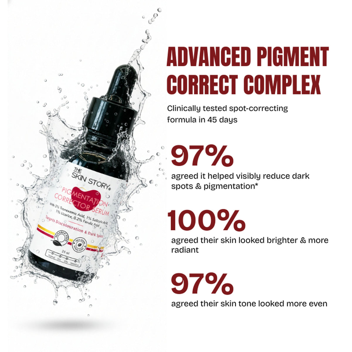Image 4 of The Skin Story Anti Pigmentation Face Serum For Brighter Skin, Dark Spots, Niacinamide Alpha Arbutin