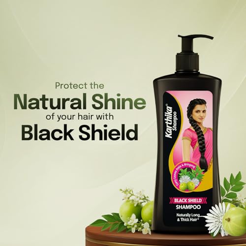 Image 4 of Karthika Black Shield Shampoo With Amla, Curry Leaves & Bhringraj 650 ml