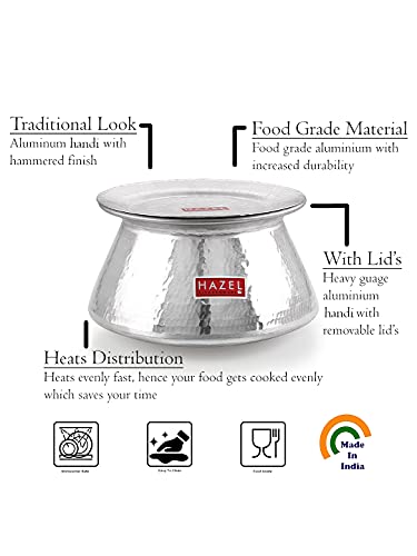 Image 6 of HAZEL Aluminium Biryani Handi with Lid