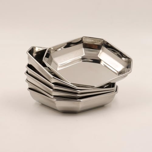 Image 8 of Spillbox Stainless Steel Halwa Plates