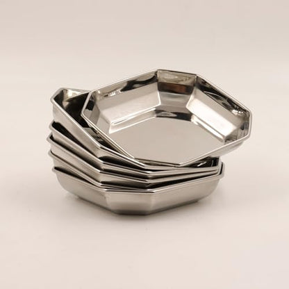Image 8 of Spillbox Stainless Steel Halwa Plates