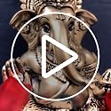 Image 2 of Gold Art India Ganesha Idol for Car Dashboard & Kamdhenu Idol for Vastu Decor (Silver, Oval)