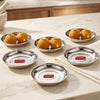 Image 1 of Default Title for the product HAZEL Mini Stainless Steel Halwa Plate 100ml Set of 6