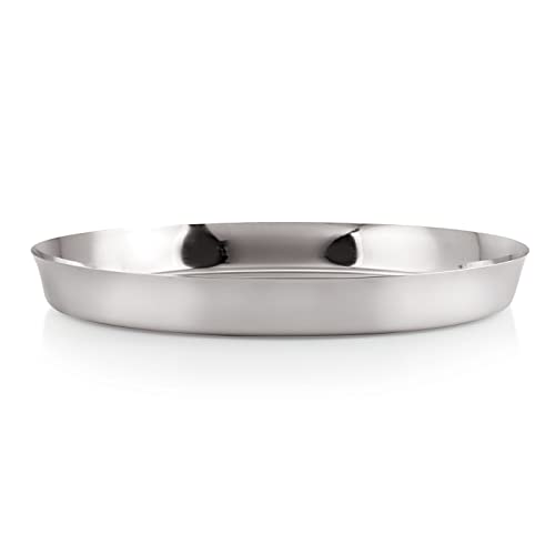 Image 5 of HAZEL Stainless Steel Plates Set 28 cm